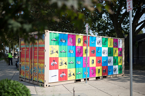 Image of cargo container used for Shira Walinsky's Free Speech